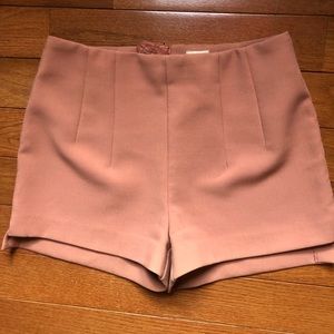 Pink high waisted structured shorts from H&M. Size 10